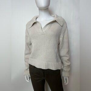 DISSH Colbie Collared Knit Sweater, Size S